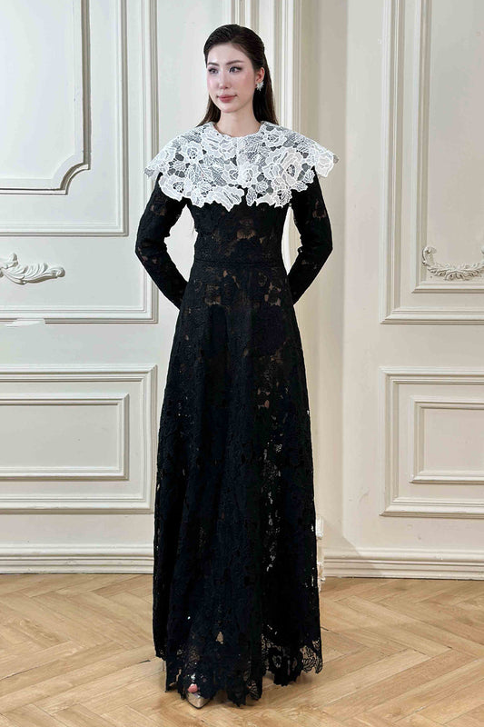 Vyn Lace A-line Maxi Dress
