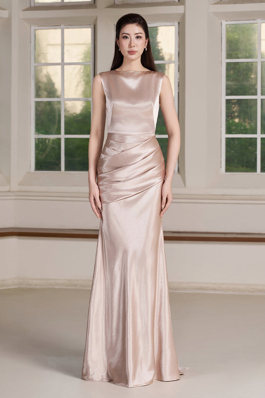 Lux Draped Maxi Dress