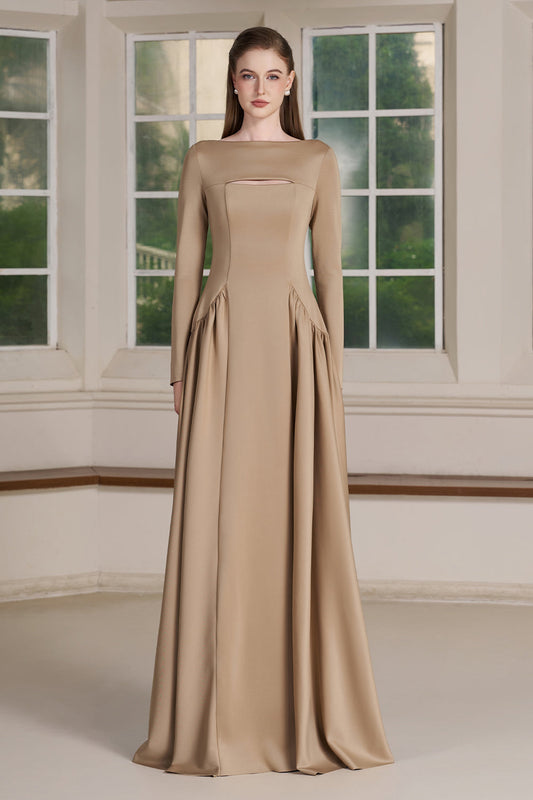 Neo Boat Neck Maxi Dress