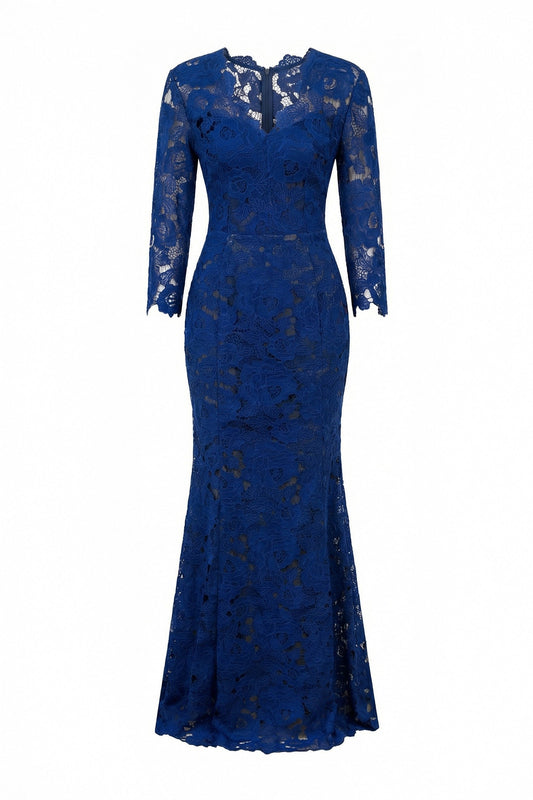 Irene Lace V-Neck Maxi Dress
