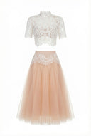 Elyne Lace High Neck Set