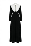 Yse Lace High Neck Maxi Dress