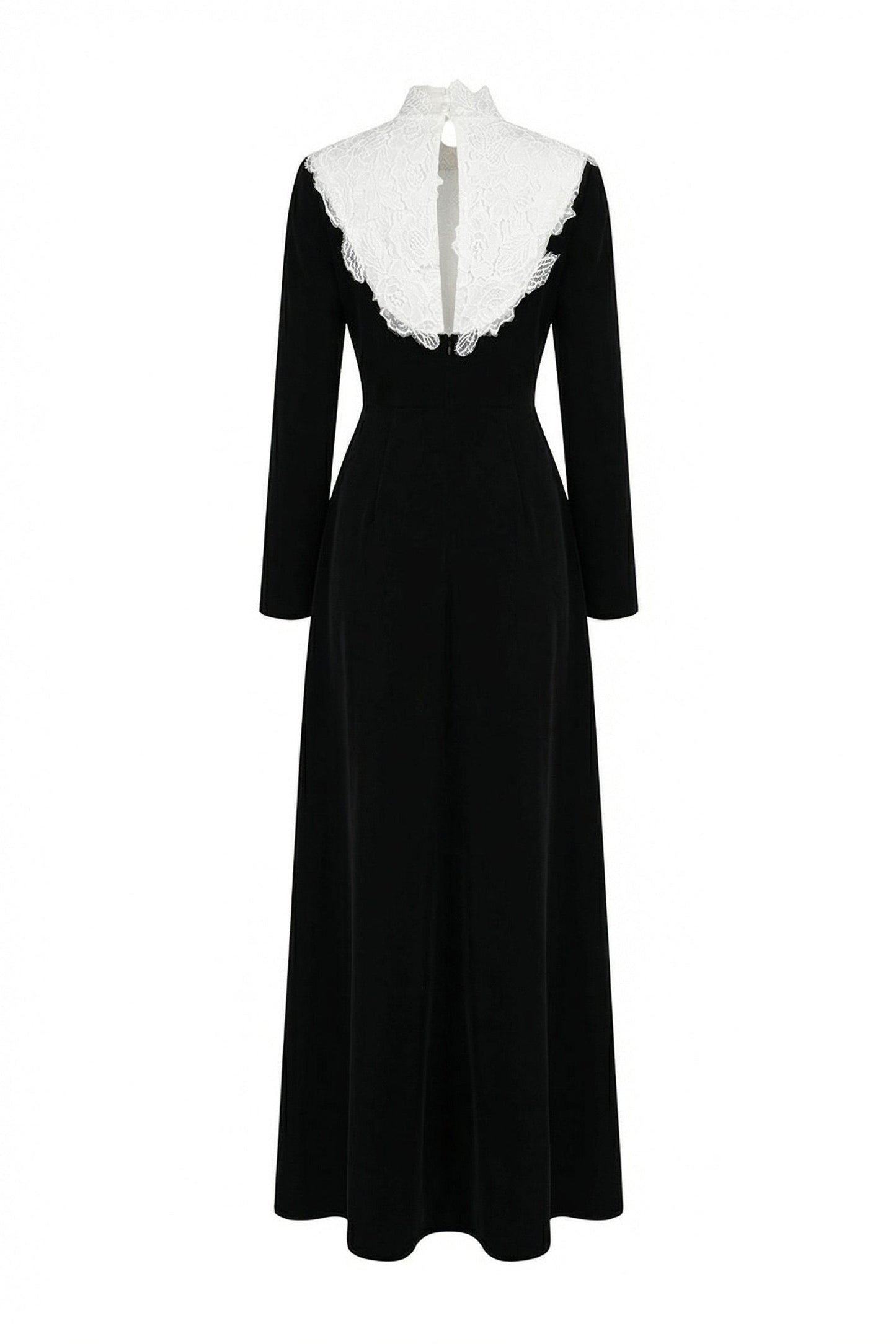 Yse Lace High Neck Maxi Dress
