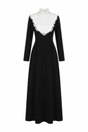 Yse Lace High Neck Maxi Dress