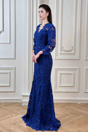 Irene Lace V-Neck Maxi Dress