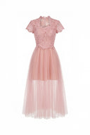 Niven Scallop Lace Midi Dress