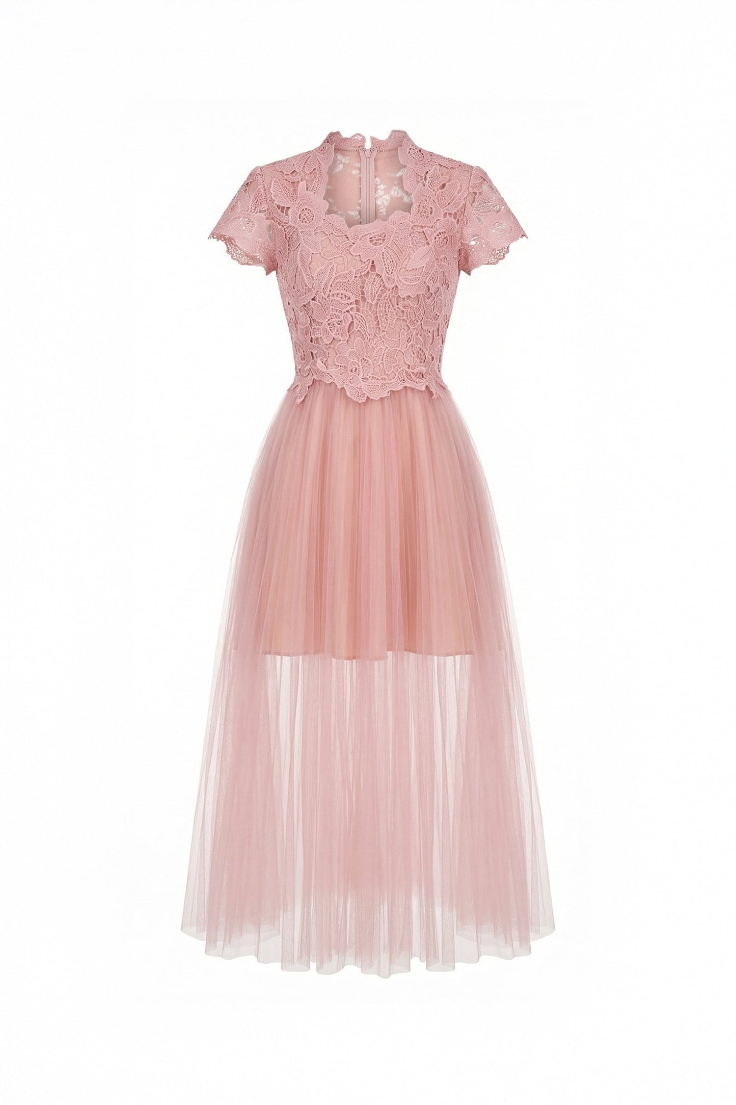 Niven Scallop Lace Midi Dress