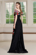 Orel Lace Applique Maxi Dress