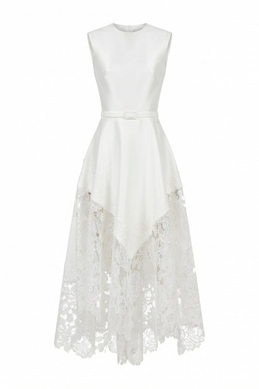 Elyn Asymmetric Midi Dress