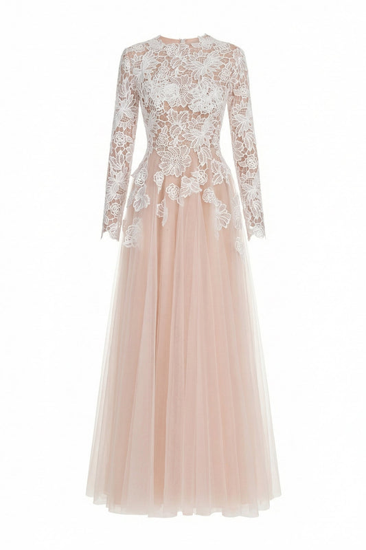 Lior Lace A-Line Maxi Dress