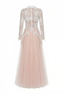 Lior Lace A-Line Maxi Dress