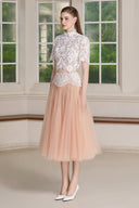 Elyne Lace High Neck Set