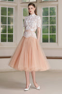 Elyne Lace High Neck Set