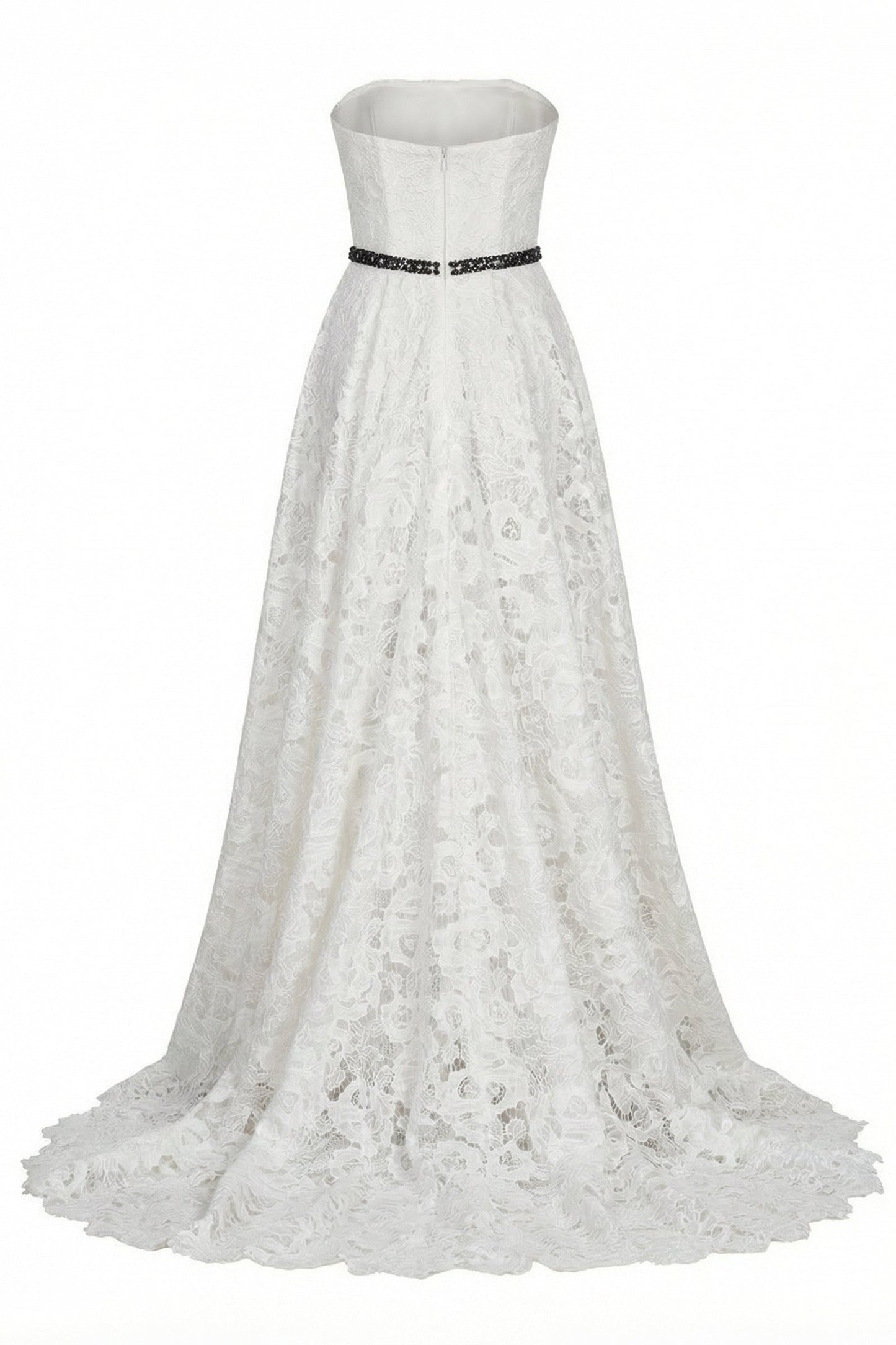 Nyl Lace Straight Across Maxi Dress