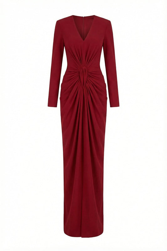 Rhea Ruched Maxi Dress