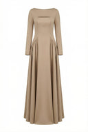 Neo Boat Neck Maxi Dress