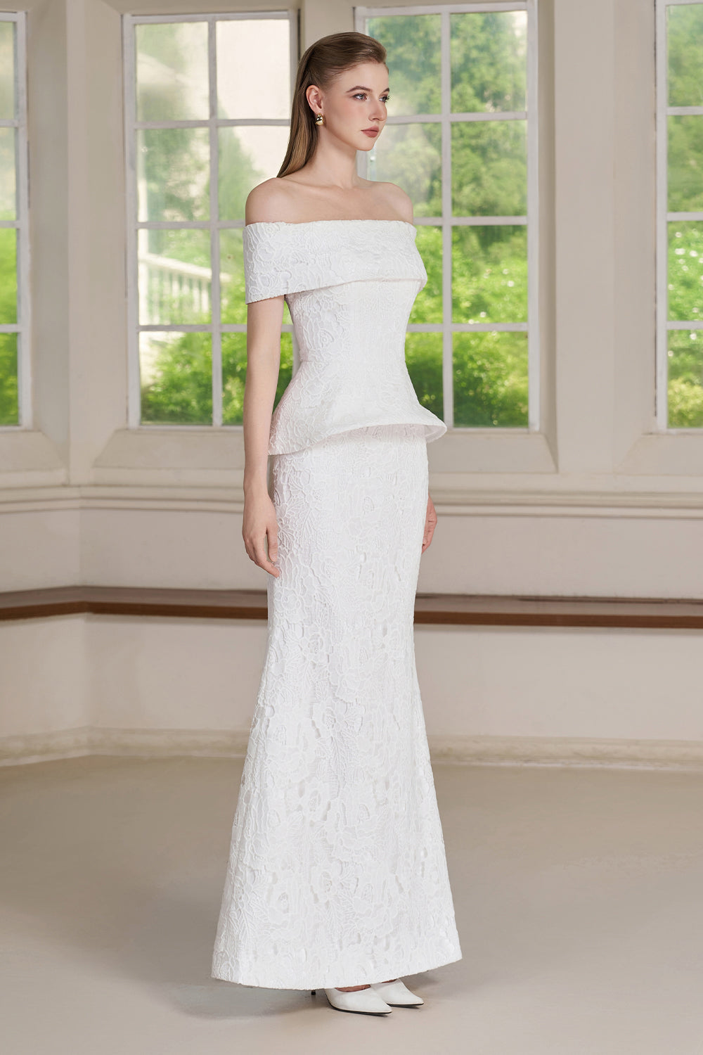 Ami Off-Shoulder Maxi Dress