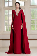 Lea Cape Sleeve Maxi Dress