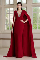 Lea Cape Sleeve Maxi Dress