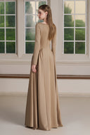Neo Boat Neck Maxi Dress