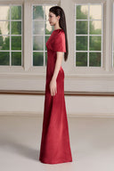 Iva Cape Sleeve Maxi Dress