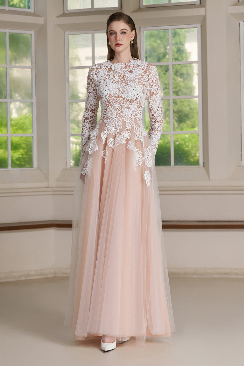 Lior Lace A-Line Maxi Dress