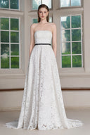 Nyl Lace Straight Across Maxi Dress