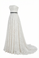 Nyl Lace Straight Across Maxi Dress