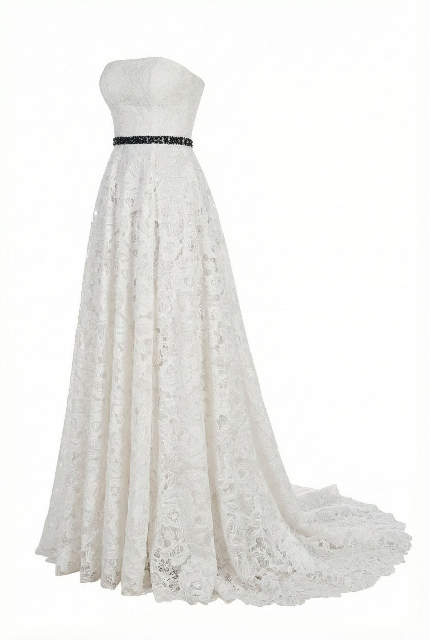 Nyl Lace Straight Across Maxi Dress